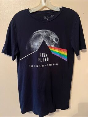 Pink Floyd Black T-Shirt with Rainbow Prism